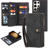 Étui portefeuille multifonctionnel en cuir, pour Samsung Galaxy S23 S22 Ultra S21 S20 FE Plus A14 A34 54 A12 A33 A52 A53 A72 A73