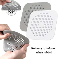 Durable Silicone Square Shower Drain Cover Prevents Sink Clogging, Shower Drain Strainer, Adsorption Sink Strainer, Convenient