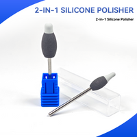 Dental 2-in-1 Double Layer Design Silicone Polisher For Polishing and Grinding Before Zirconia Crystallization Egg Round Shape
