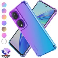 Four-corners Shockproof Gradient TPU Case for Honor 90 Smart Lite Protective Cover Fundas Coque Capa