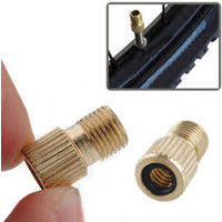 AliExpress 5Pcs Copper Bicycle Valve Adapters Gas Nozzle Air Valve Mountain Road Bike Conversion Head Converter Presta To Schrader Adaptor