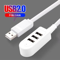 1/2pcs Multi-Port USB Cable Extension Charger Wire 3 In 1 Hub Adapter USB Charger Charging Converter 0.3M/1.2M