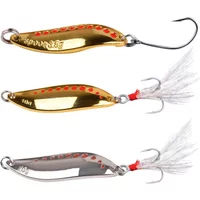 1Pcs Metal Spinner Spoon Fishing Lures 2.5g-30g Gold Silver Artificial Bait With Feather Treble Hook Trout Pike Bass Tackle