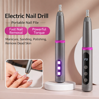 2-in-1 Electric Nail Polisher Professional Nails Grinding Polishing Dead Skin Removal Multiple grinding heads Manicure Machine