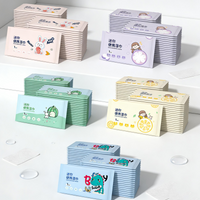 100/200 Pieces of Wet Wipes in Random Colors, Individually Packaged Mini Wet Wipes, Disposable Baby Hand and Mouth Cleaning Wipes, Travel Portable, Household Face Wipes, Essential for Travel, Office,
