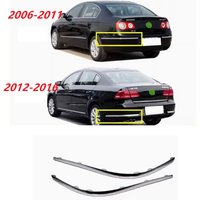 Rear Bumper Chrome Plated Decorative Strip For VOLKSWAGEN Passat B6 B7 2006-2016