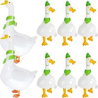 1/3/5pcs Cute Goose shaped Foil Balloon Walking Goose Balloons Mini Silly Goose Balloon Farm Party Baby Shower Birthday Decors