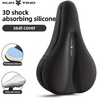 XUNTING Comfort Bike Seat Cover - Dual Shock Absorption with Memory Foam, Anti-Slip & Wear-Resistant Bicycle saddle cover