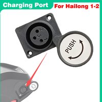 3-Pin XLR Charging Port for Hailong 1-2 Battery Case Lithium Battery Charger Connector for E-Bike / Electric Scooter