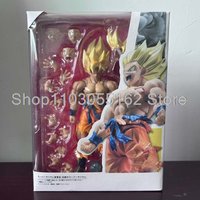 SHFiguart Dragon Ball Z Son Goku SSJ Battle Damage Legendary Super Saiyan Action Figure Model Toys Christmas Gift