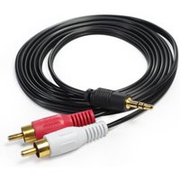 New Cable 3.5mm Jack Aux to 2 RCA Audio Video Cable Stereo Y Splitter Cable AV Adapter 2RCA Cord Wire For PC DVD TV VCR Speakers