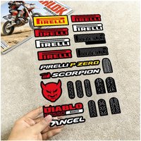 AliExpress For Pirelli Reflective Motorcycle Stickers Waterproof Vinyl Decals For Motorbike Helmet Fuel Tank Bike