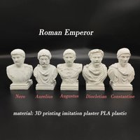 Statue of Roman Emperor Nero,Aurelius,Augustus,Diocletian,Constantine imitation plaster statues as souvenirs