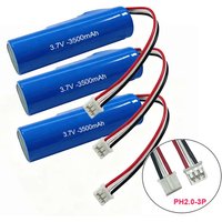 JST-PH2.0-3P 18650 3.7V 3500mAh PCB Lithium Ion Battery FOR DVD Digital Device Electronic Dog Sweeper Vacuum Cleaner