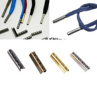 20/50Pcs Shoelace Head Aglets DIY Shoelaces Repair Shoe Lace Tips Replacement End Shoes Rope Head Rope Tail Clamp Bullet