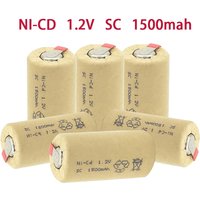 100% New NI-CD 1.2V 1500mAh SC High power 10C Rechargeable for Power Tools Batteria SUBC Cells for Electric Drill Screwdriver