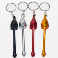 Mushroom Head Design Creative Keychain Pendant Metal Material Detachable Tube Toy Men's Gift