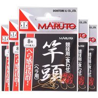 Original MARUTO Gancho Japan Barbless Fishing Hooks 0.3#-8# Gold High Carbon Steel Sharp Needle for Carp Tenkara Fishing
