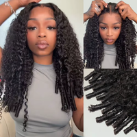 Glueless 7X5 Lace Burmese Curly Wear And Go Human Hair Wigs For Women Deep Wave Curly 13x6 HD Frontal Human Hair Quality On Sale image 3