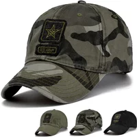 Unisex Pentagram US ARMY Embroidery Baseball Caps Spring and Autumn Outdoor Adjustable Casual Hats Sunscreen Hat Sports Cap