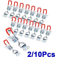 2/10pcs Adjustable Toggle Clamp Latch Heavy Duty Toggle Latches Holding Capacity Pull Latch Clamp For Smoker Lid Jig Tool Box Ca