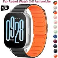 22mm Magnetic Silicone Watch Strap For Redmi Watch 5 Active/5 Lite Wristband Band For Redmi Watch 3 Active/3 Lite Sport Bracelet
