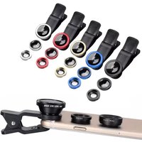 3 In 1 Fisheye Lens 0.67X Wide Angle Micro Camera Lens Kits For iPhone Angle Zoom Fish Eye Len Mobile Phone Lens With Phone Clip
