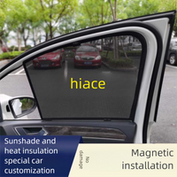 Custom For Toyota Hiace H200 2004-2010 Magnetic Car Sunshade Shield Front Windshield Frame Curtain Rear Side Window Sun Shade