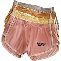 Silk Satin Men's Boxer Briefs Summer Ice Silk Soft Skin-Friendly Sport Fitness Underwear Sexy Comfortable Active Wear