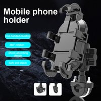 AliExpress NONE Motorcycle Bike Phone Holder with Shock Absorber Bicycle Handlebar Rearview Mirror Mount for 4.7-7.1 inch Smartphones Shockproof