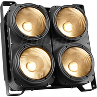 400W 4 Eyes Led COB Blinder Lights 4x100W COB Par Cool White&Warm White Wash Beam High Power DJ DMX 512 Strobe Stage Lights