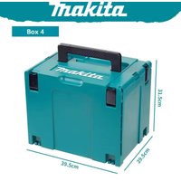 Makita 197213-3 Makpac Interlocking Case X‑Large Stackable Sturdy Durable Large Capacity Storage ToolBox 199855-9/821552-6
