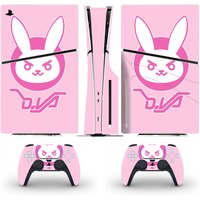 Game DVA Girl PS5 Slim Disc Skin Sticker Decal Cover for Console and 2 Controllers New PS5 Slim Disk Skin Vinyl