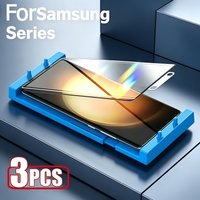 Kit d'installation de protection d'écran, 3 pièces, Film Hydrogel en céramique pour Samsung Galaxy S22 S23 Ultra S24 S21 S20 S10 S9 S8 + Note 8 9 10 + 20