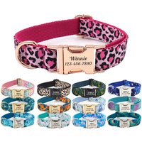 Personalized Dog Collar Custom Pet Collar Free Engraving ID Name Tag Pet Accessory Lovely Puppy Collar Leash