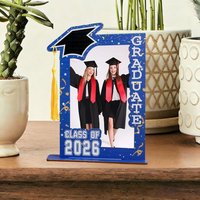 Class of 2026 Graduation Wooden Photo Frame Multiple Colors Available Graduation Party Keepsake Decor Graduation Party Home Gift
