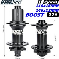 Bicycle hubs KOOZER 450 BOOST Mountain Bike Hub 6 Pawls 120HD 28 32 Hole HG XD MS 8 9 10 11 12Speed 110*15 148*12MM XM490 Upgrad