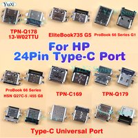 2pcs For HP USB Type-C Jack For LapTop PC Charging Socket Port Charge Connector Dock Tail Plug Repair
