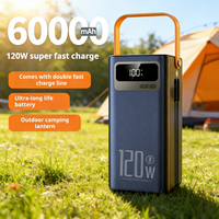 120W Fast Charging Power Station 60000mAh, Portable Large Capacity Power Bank Emergency Charger for Camping Home Use