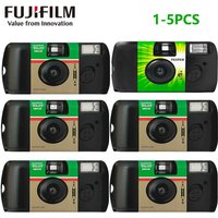 1-5 PCS Original Fujifilm SIMPLE ACE ISO 400 35mm Power Flash 27 Photo Exposures Single Use OneTime Use QuickSnap Film Camera