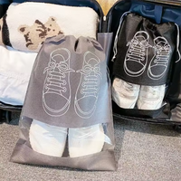 2/5/10 Shoes Storage Bag Closet Organizer Non Woven Travel Portable Bag Waterproof Pocket Clothing Classified Draw Hanging Bag