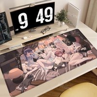 Anime Large mouse pad Gamer Albedo Anime Girls Rubber Mat mausepad Gaming Laptops Pc Accessories Deskmat mousepad Mats Keyboard