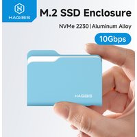 Hagibis 2230 M.2 NVMe SSD Enclosure 10Gbps USB 3.2 Gen 2 to PCI-E Folder SSD Case External SSD Laptops Solid State Drive Case