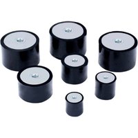 M10 Anti Vibration Rubber Isolator Mount, DD Female Thread Anti Vibration Bobbin Isolator Damper Rubber Mounting Feet
