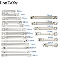 1pc 65-251mm Stainless Steel Drive Shaft for 1/10 RC Car Crawler SCX10 90046 AXI03007 TRX4 Redcat Gen8 Gladiator YK4082 TF2 D110