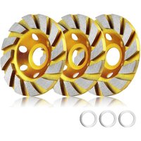 4 Inch Concrete Turbo Diamond Grinding Cup Wheel 12 Segs Heavy Duty Angle Grinder Wheels For Angle Grinder
