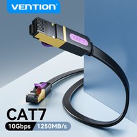 Vention Cat7 Ethernet Cable Cat7 High Speed Flat Gigabit STP RJ45 10Gbps Network Lan Cable for Router PS5 PS4 PS3 Patch Cord