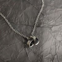 Dr.STONE Necklace Pendant Fashion Cartoon Accessories Game Peripherals Niche Light Luxury Trendy Toys Holiday Gifts for Couples