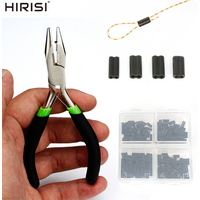 Hirisi Carp Fishing Combo Set Carbon-Steel Multifunctional Fishing Pliers Krimps Sleeves Chod Rig Crimping Tube Terminal Tackle
