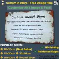 1PC Custom 2D Iron Tin Sign - Vintage Wall Art Retro Metal Painting Personalized Room Decoration Gift for Home Bar